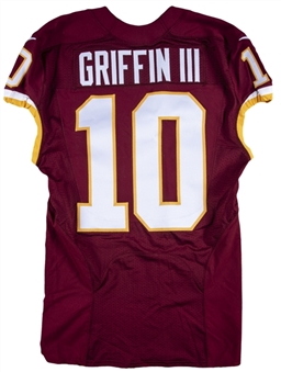 2015 Robert Griffin III Game Used Washington Redskins Home Jersey